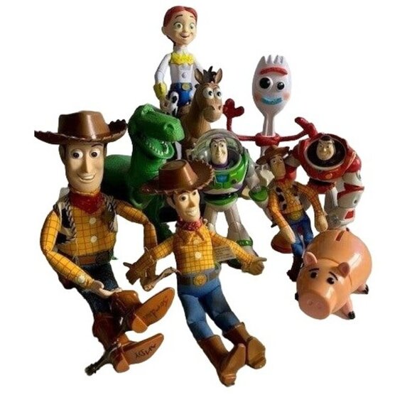 Disney Toy Story Woody Buzz Lightyear Rex Buckeye and more set #22 - Picture 1 of 11